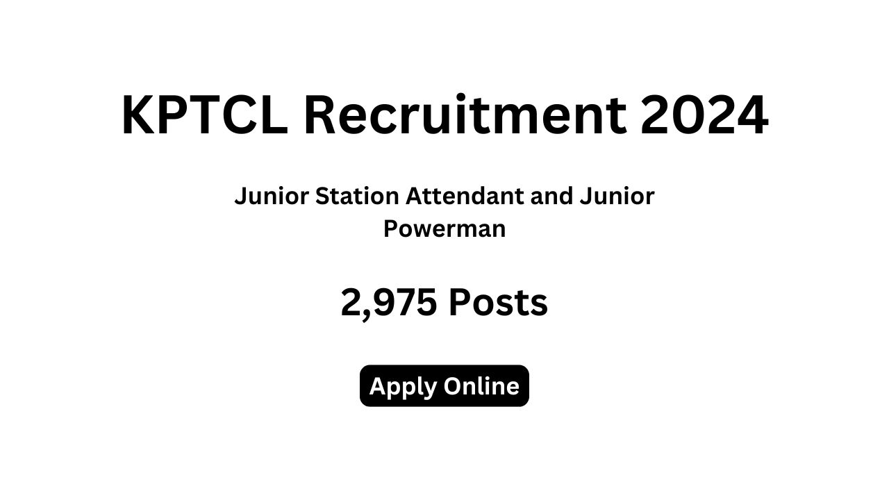 KPTCL Recruitment 2024