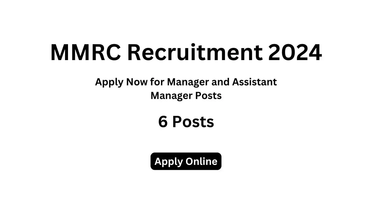 MMRC Recruitment 2024